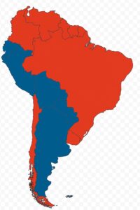 Mapa politico América do Sul