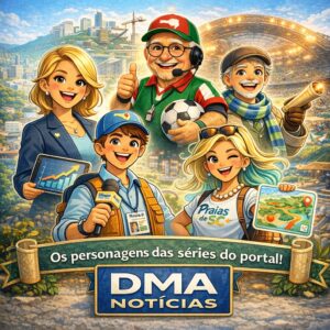 Banner com personagens