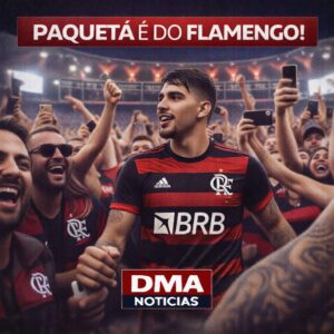 Paquetá com torcedores.