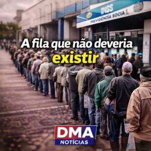 Fila interminável no INSS