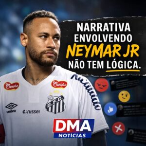 Neymar Jr na capa das notícias