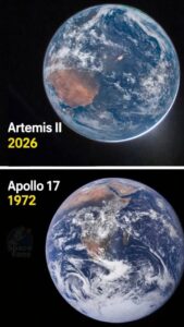 Terra Apollo 17 e Artemis II Foto Nasa